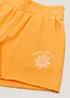 Girls Candy Couture Orange Boxer Shorts (9-16yrs) - Age 9 Years Image 2