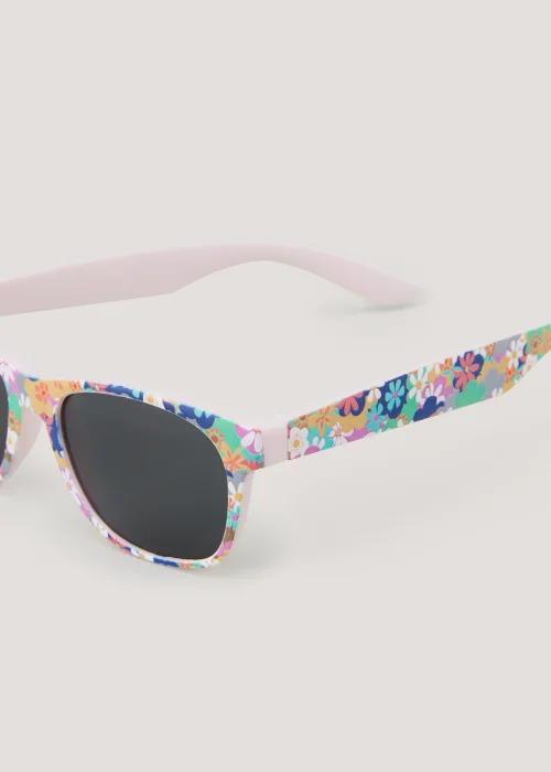 Kids Pink Floral Nomad Sunglasses (3+yrs) - One Size Image 2