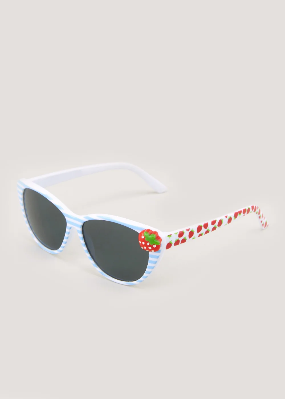Kids Multicoloured Strawberry Print Stripe Sunglasses (3-10yrs) - One Size Image 1
