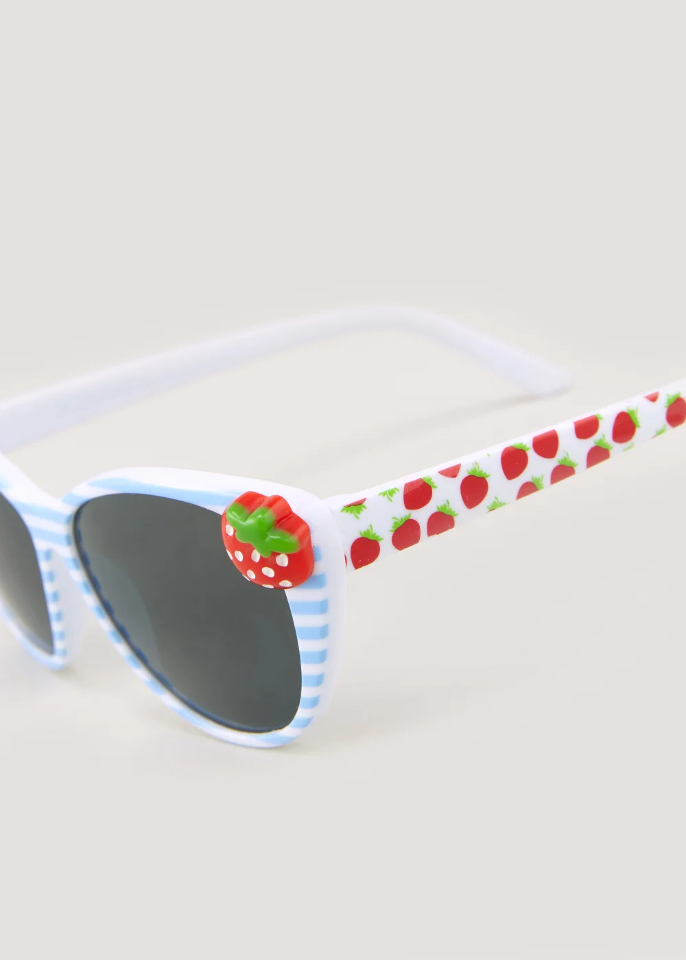 Kids Multicoloured Strawberry Print Stripe Sunglasses (3-10yrs) - One Size Image 2