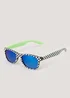 Kids Black Checker Board Print Sunglasses (3-10yrs) - One Size Image 1