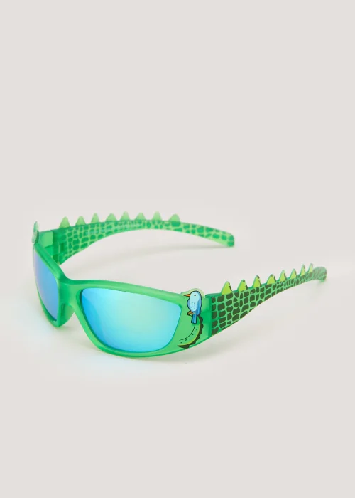 Kids Green Crocodile Sunglasses (3-10yrs) - One Size Image 1