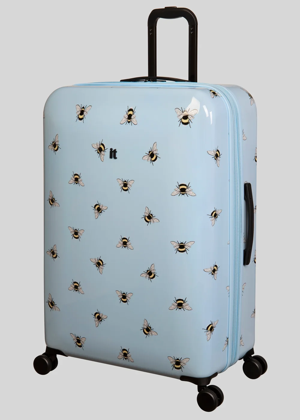 IT Luggage Blue Bee Print Suitcase - Cabin Image 3