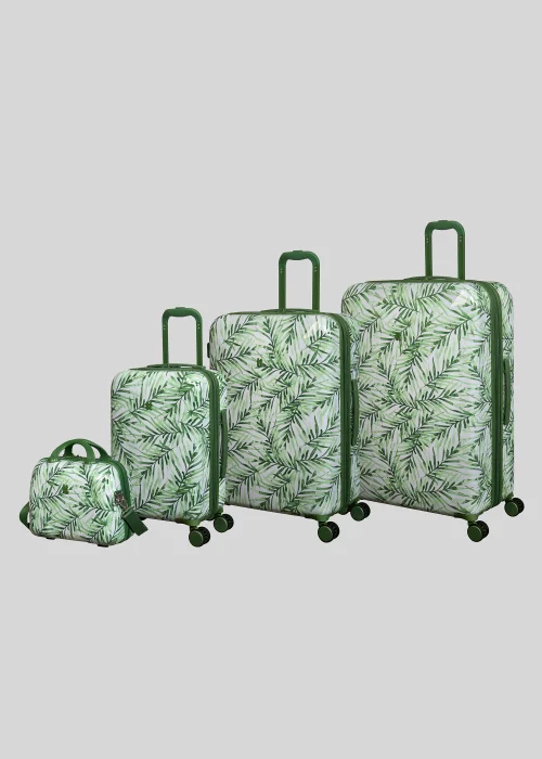 Green Tropical Print Suitcase - VANITY Image 1