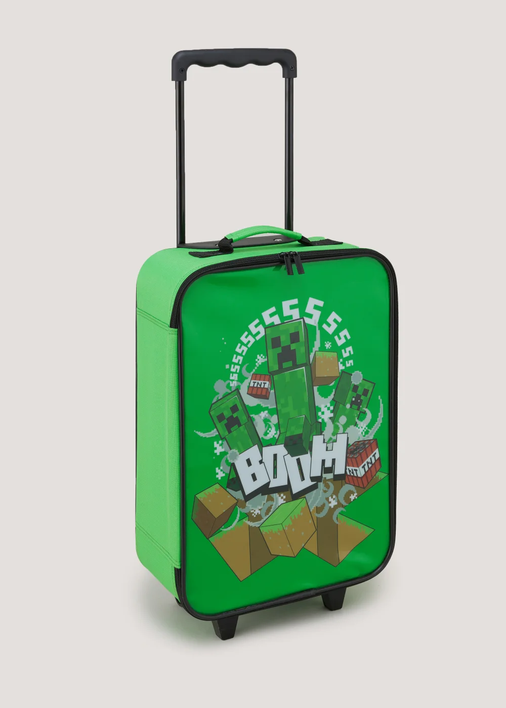 Kids Green Minecraft Suitcase - Cabin Image 1
