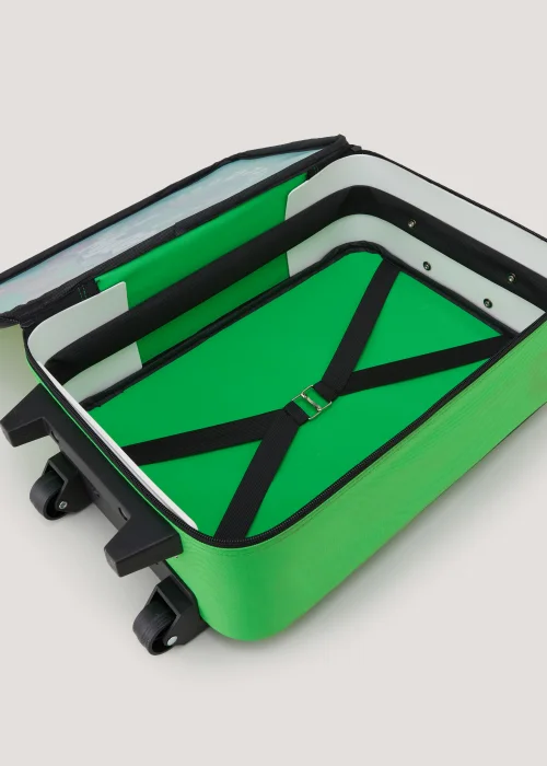 Kids Green Minecraft Suitcase - Cabin Image 2