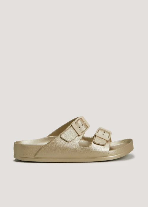 Gold Footbed Sandals - Size 3 Image 1
