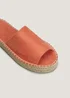 Coral Espadrille Mules - Size 3 Image 2