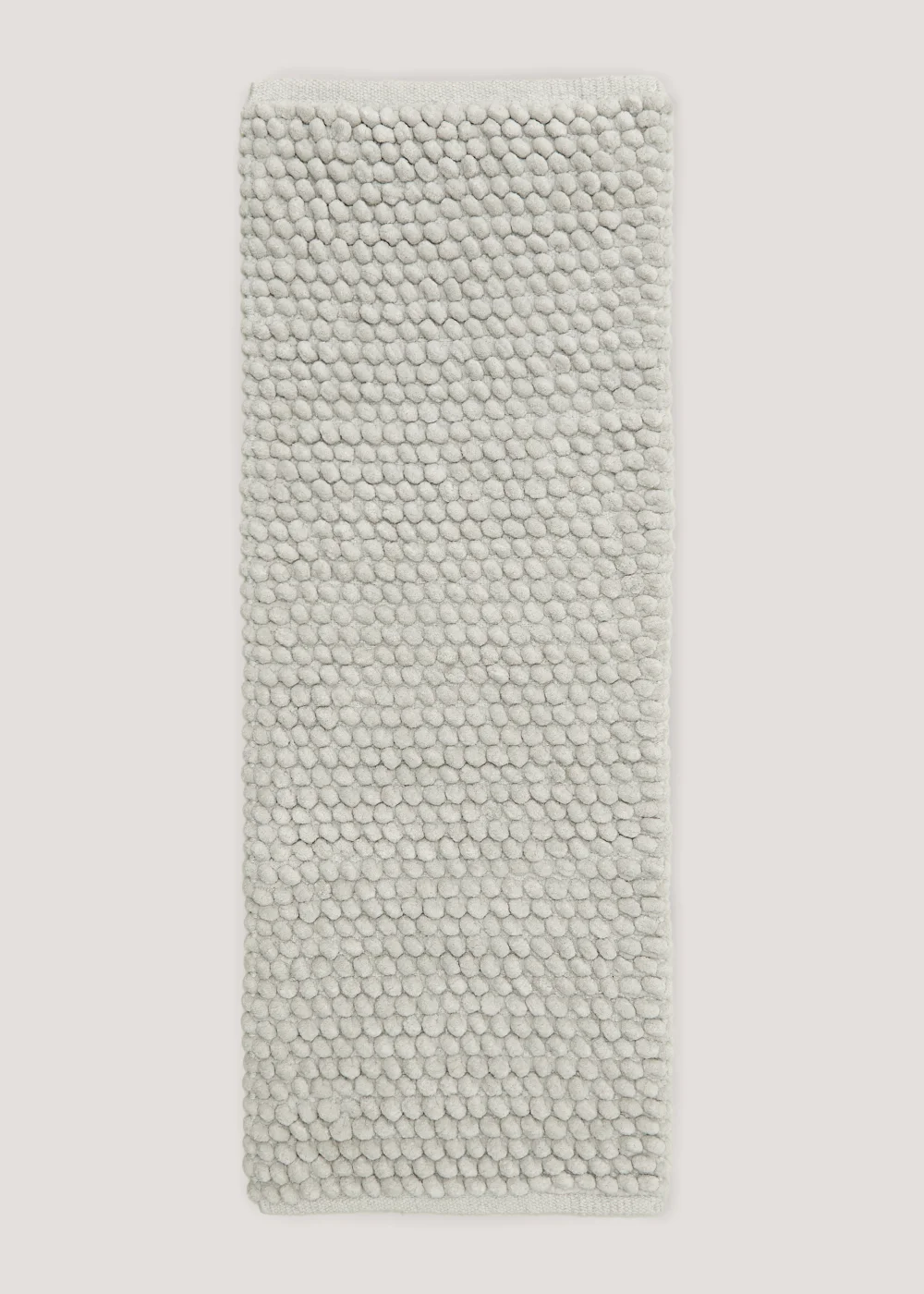 Grey Chunky Bobble Bath Runner (105cm x 40cm) Image 1
