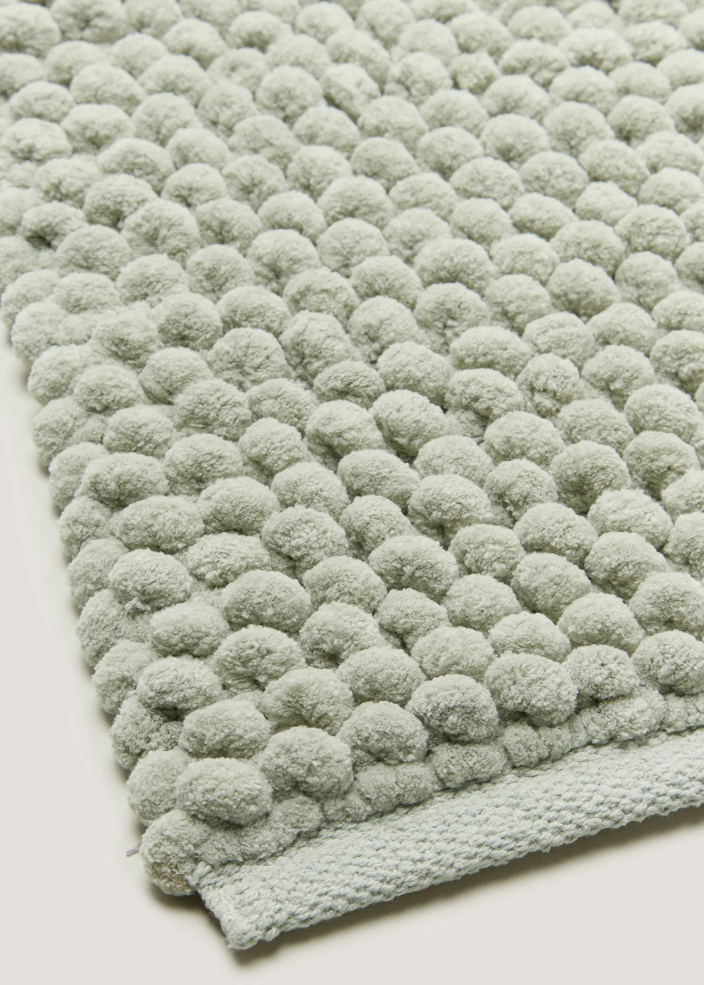 Sage Chunky Bobble Bath Runner (105cm x 40cm) Image 2
