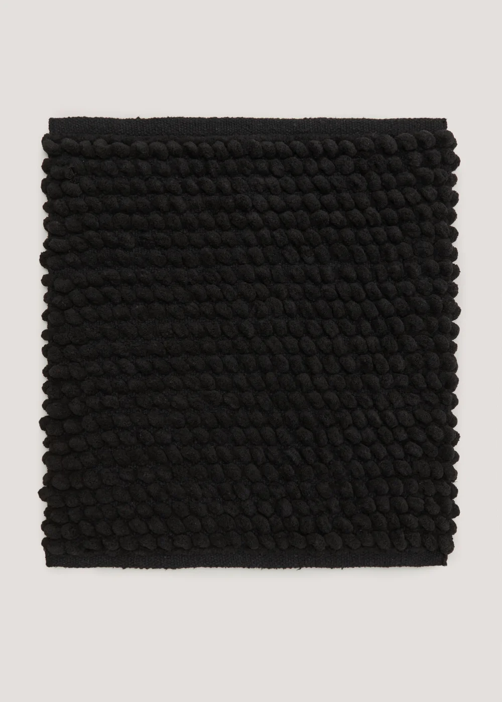 Black Chunky Bobble Shower Mat (50cm x 50cm) Image 1