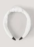 White Broidery Headband - One Size Image 1