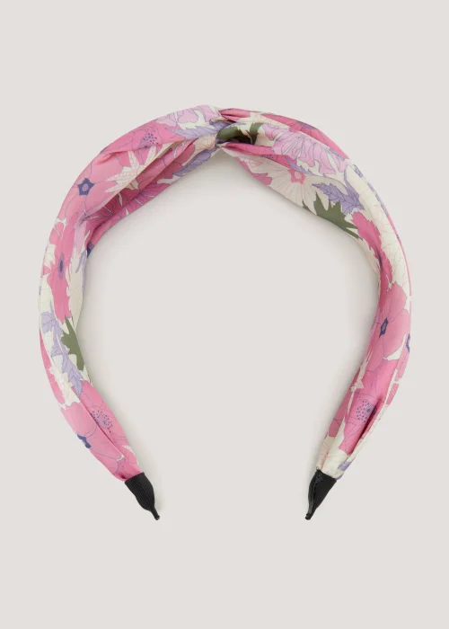 Multicoloured Floral Print Headband - One Size Image 1