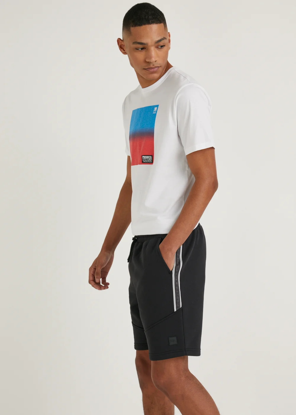 US Athletic Black Tape Jogger Shorts - XS Image 1