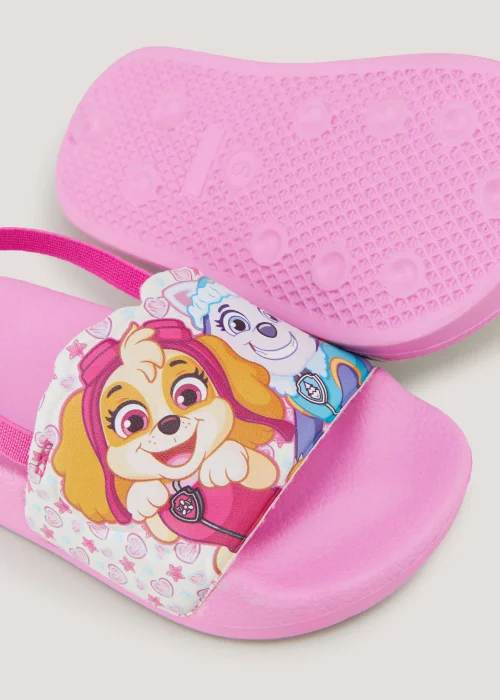 Kids Pink Paw Patrol Sliders (Younger 4-12) - Size 4 Infants Image 2