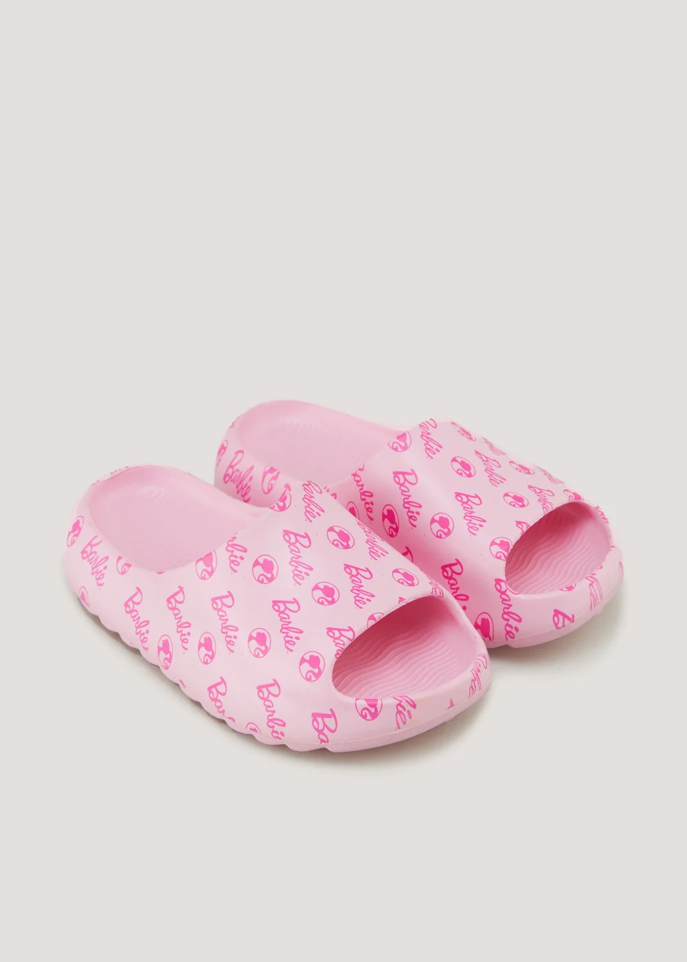 Kids Pink Barbie Sliders (Younger 10-Older 5) - Size 10 Infants Image 1