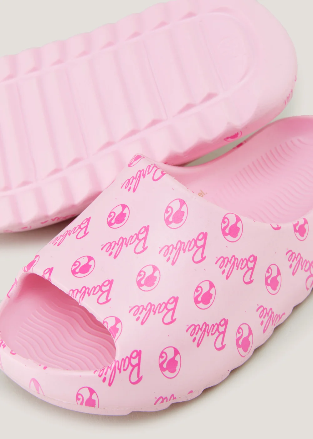 Kids Pink Barbie Sliders (Younger 10-Older 5) - Size 10 Infants Image 2