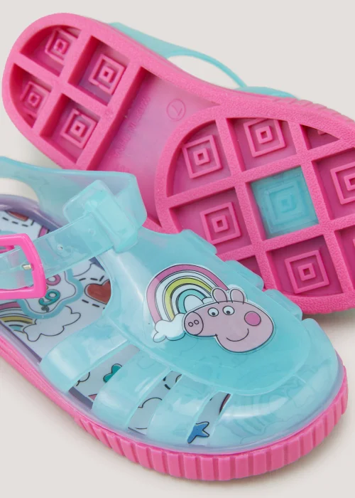 Girls Pink Peppa Pig Jelly Sandals (Younger 4-12) - Size 4 Infants Image 2