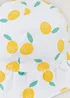 White Lemon Print Baby Sun Hat (Newborn-24mths) - Age 0 - 3 Months Image 2