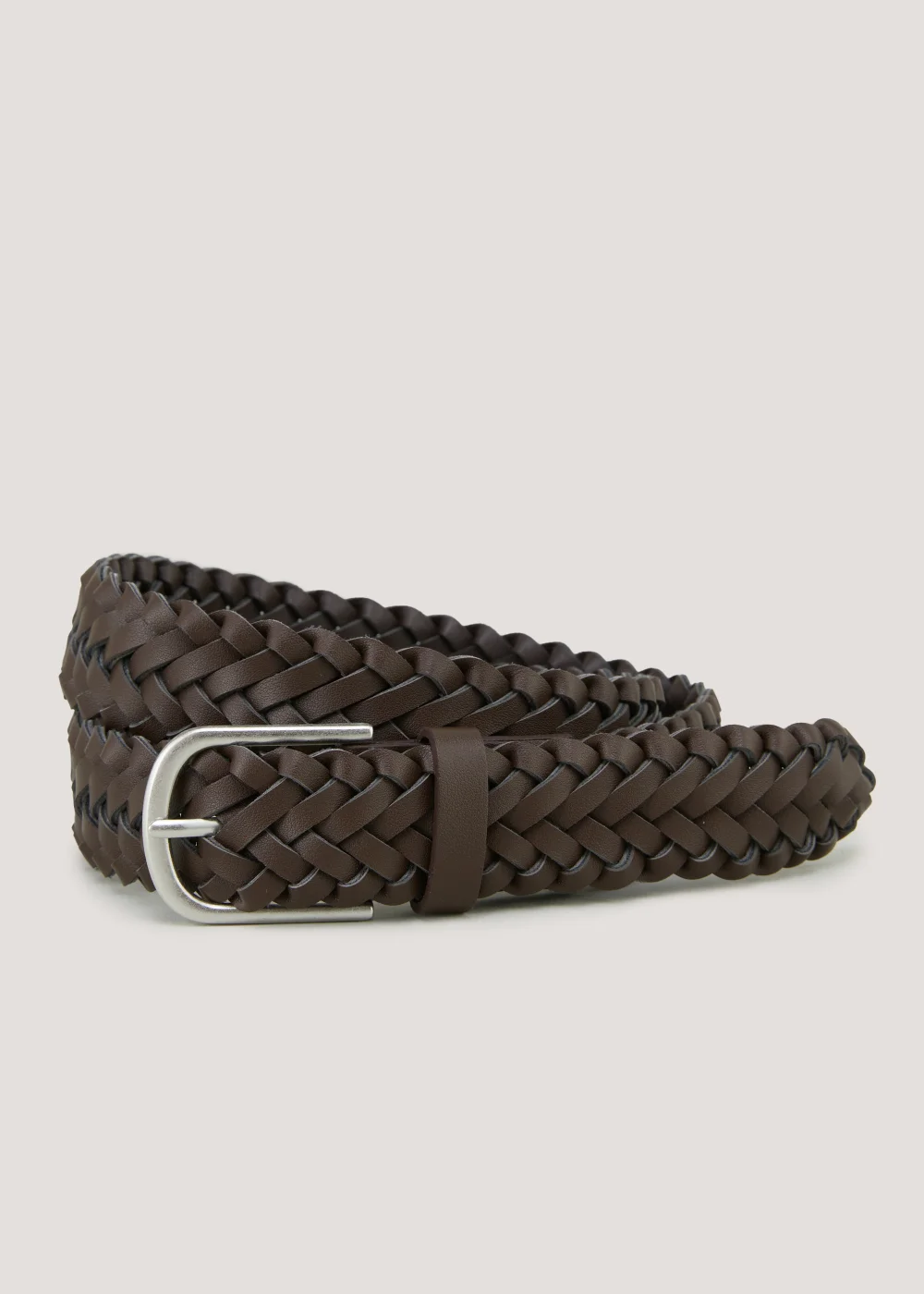 Brown Plait Belt - Small Image 1