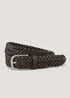 Brown Plait Belt - Small Image 1