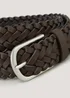 Brown Plait Belt - Small Image 2