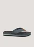Grey Footbed Flip Flops - Size 6 Image 1