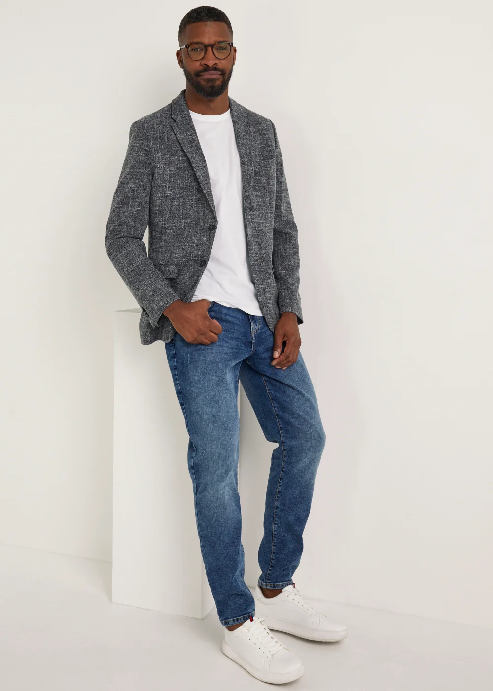 Taylor & Wright Jordan Navy Blazer - 38 Chest Regular Image 4