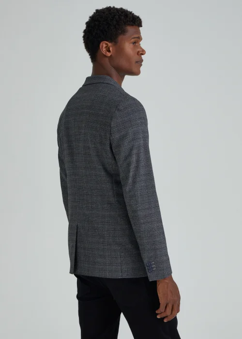 Taylor & Wright Wilson Navy Check Suit Jacket - 38 Chest Regular Image 2