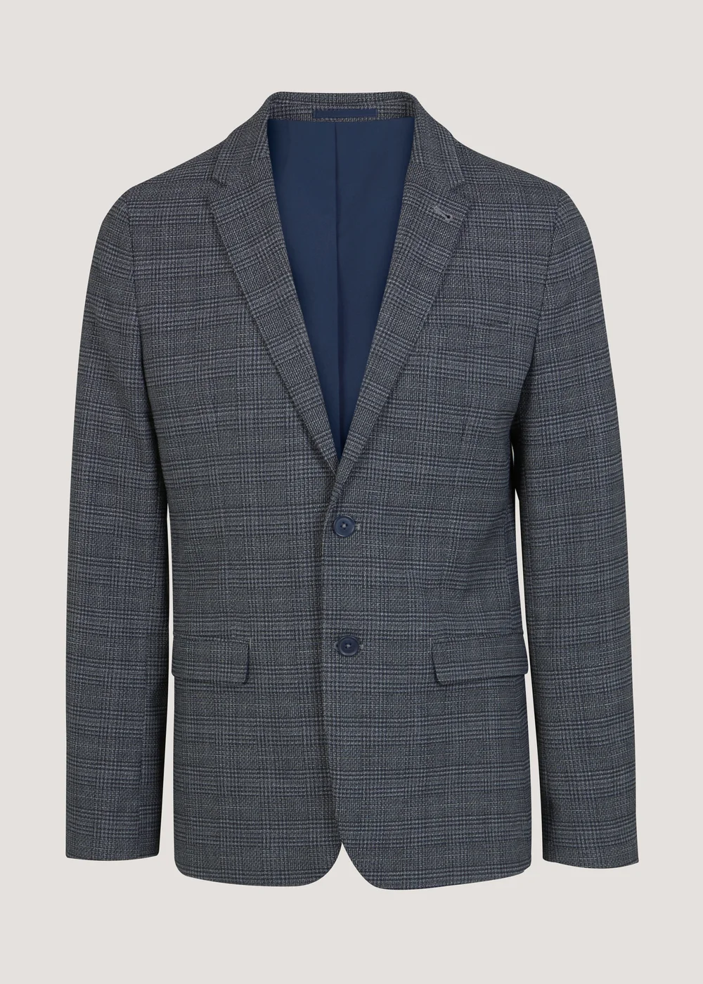 Taylor & Wright Wilson Navy Check Suit Jacket - 38 Chest Regular Image 5