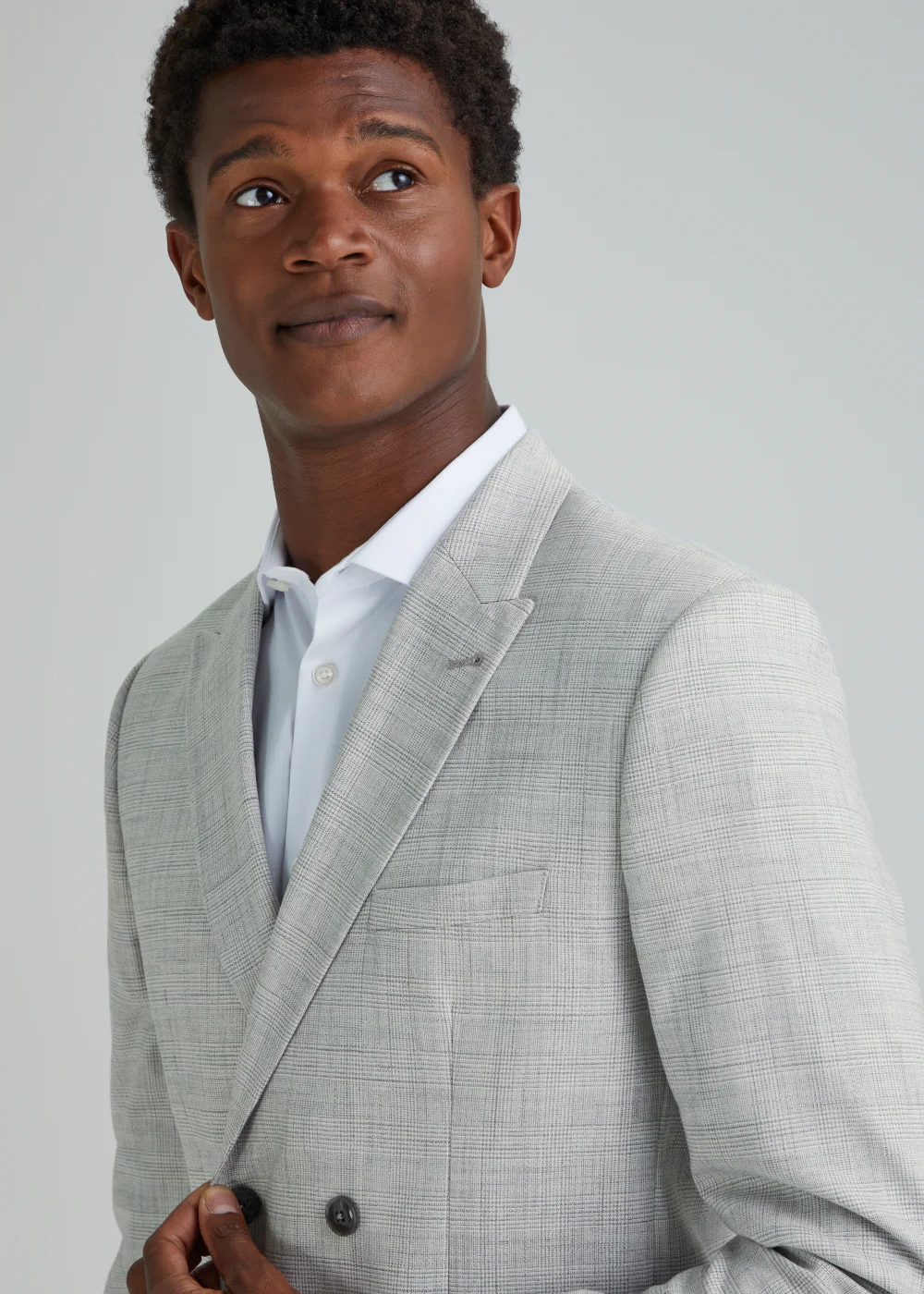 Taylor & Wright Murphy Grey Check Suit Jacket - 38 Chest Regular Image 3