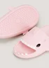 Girls Pink Shark Sliders (Younger 10-Older 2) - Size 1 - 2 Image 2