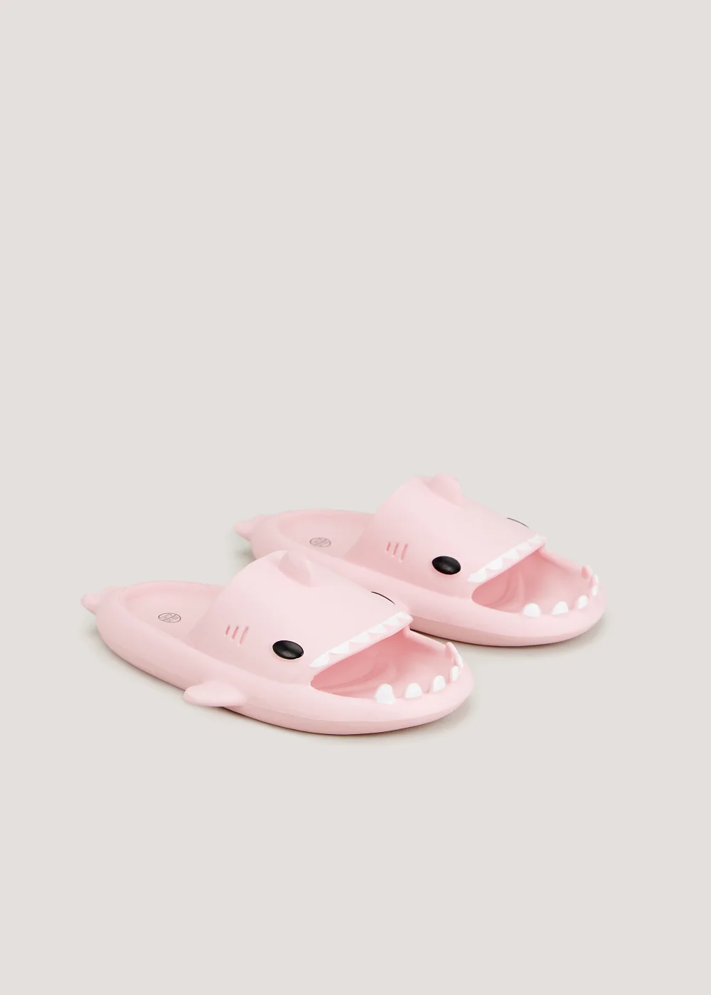 Girls Pink Shark Sliders (Younger 10-Older 2) - Size 1 - 2 Image 1