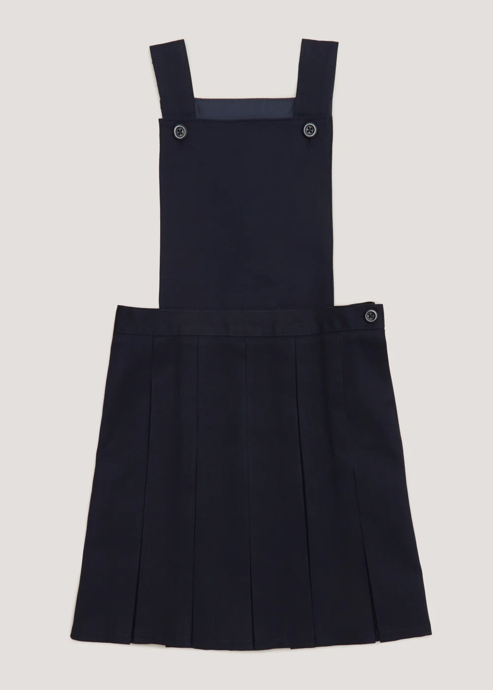 Girls Navy Box Pleat School Pinafore (3-16yrs) - 3 Yrs Image 1