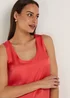 Et Vous Coral Satin Vest Top - Size 8 Image 3
