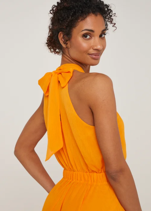 Et Vous Orange Cross Front Maxi Dress - 8 Image 3