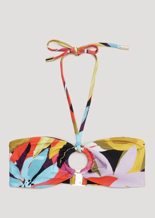 Et Vous Multicoloured Floral Bikini Top - Size 8 Image 4