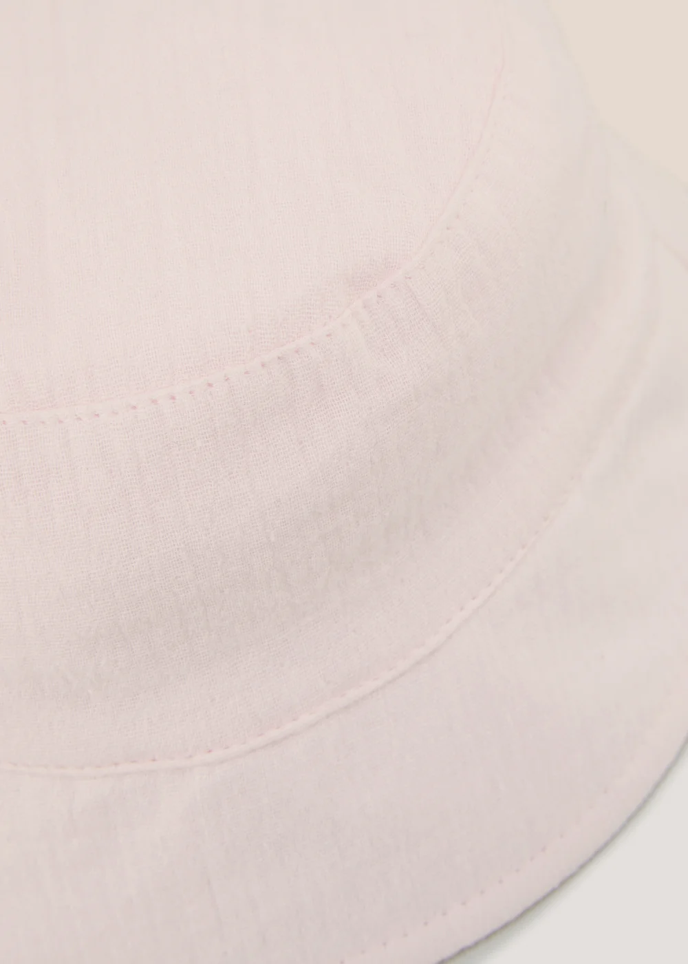 Girls Pink Linen Bucket Sun Hat (3-6yrs) - Age 3 - 6 Years Image 2