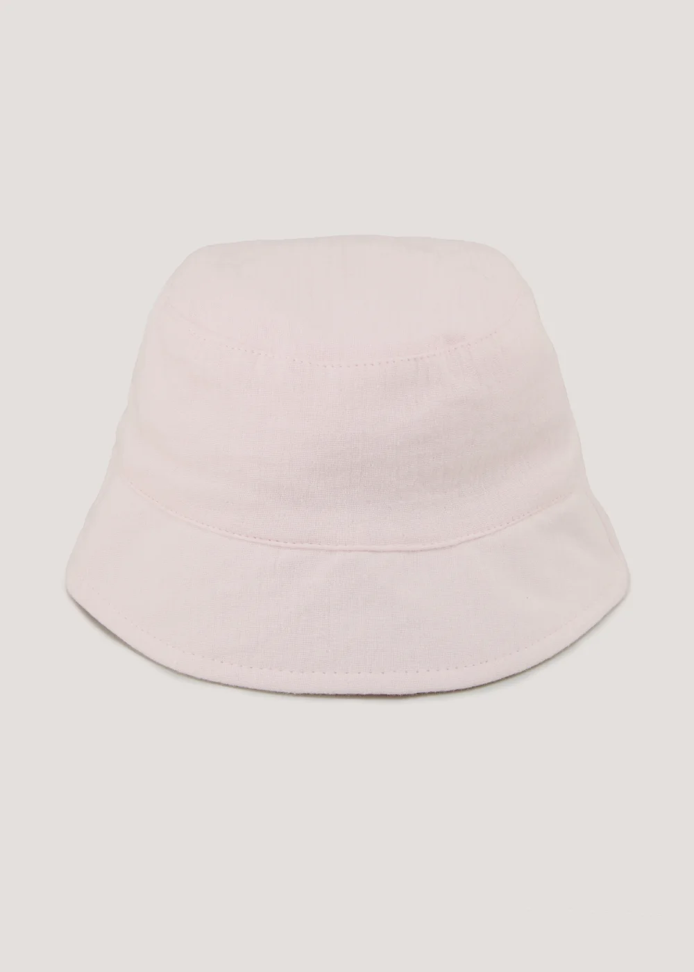 Girls Pink Linen Bucket Sun Hat (3-6yrs) - Age 3 - 6 Years Image 1