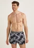 5 Pack Black Floral Print Loose Fit Boxers - Extra small Image 3