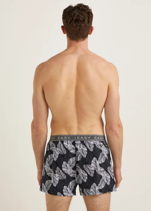 5 Pack Black Floral Print Loose Fit Boxers - Extra small Image 2