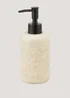 Beige Sandstone Effect Soap Dispenser (20cm x 9.5cm x 9.5cm) Image 1