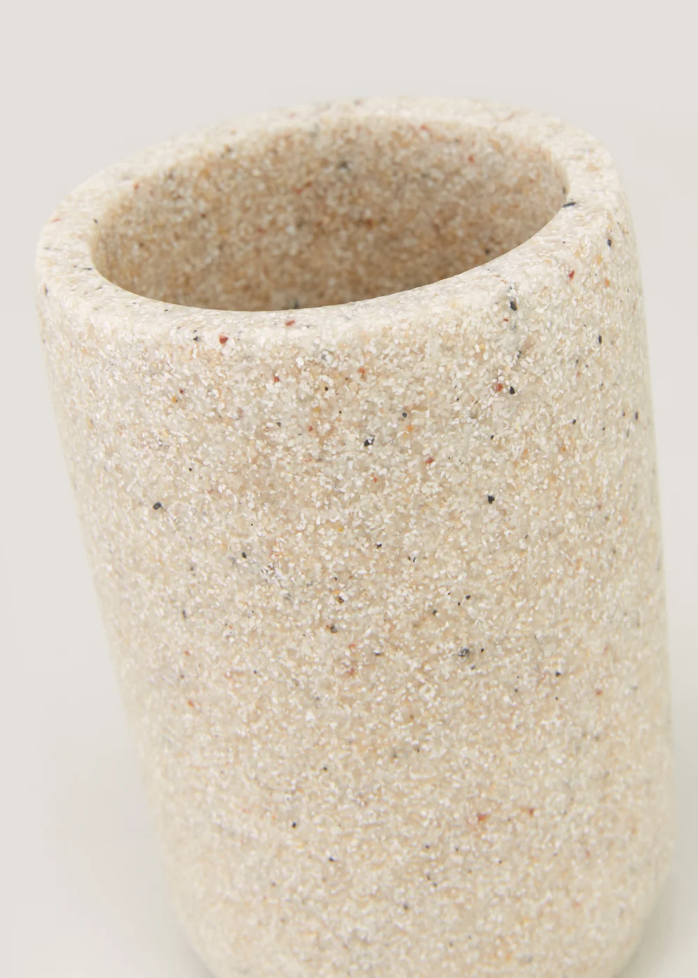 Beige Sandstone Effect Tumbler (11cm x 9.5cm x 9.5cm) Image 2