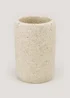 Beige Sandstone Effect Tumbler (11cm x 9.5cm x 9.5cm) Image 1
