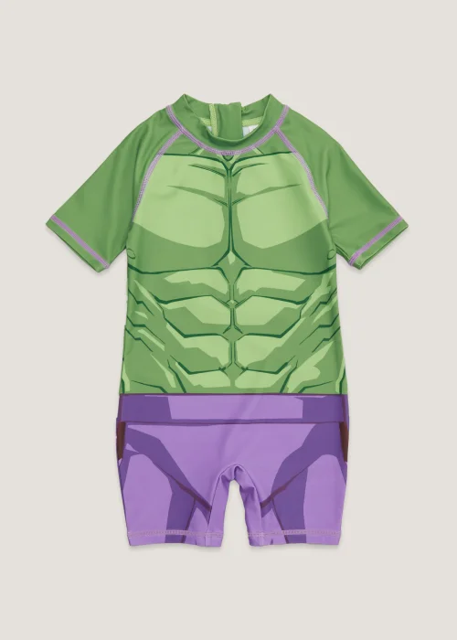 Kids Marvel Hulk Surf Suit (9mths-4yrs) - 2-3 Yrs Image 1