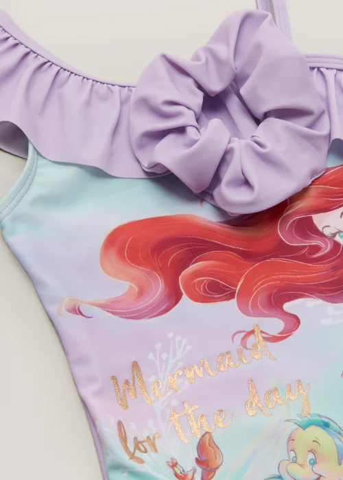 Girls Purple Ariel Swimming Costume & Scrunchie Set (18mths-9yrs) - Age 18 - 23 Months Image 2