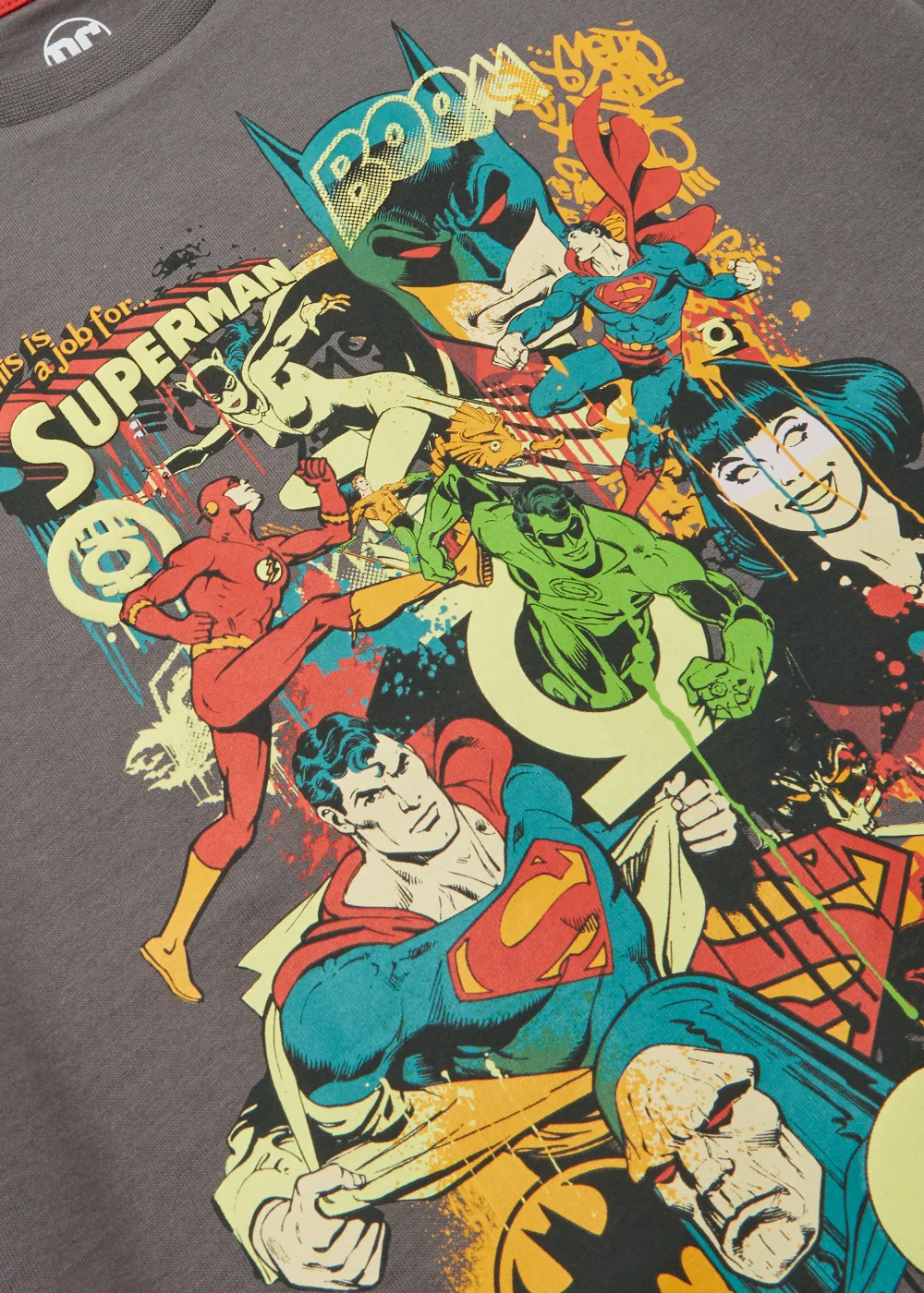 Kids Grey DC Comics T-Shirt (4-13yrs) - Age 4 Years Image 2