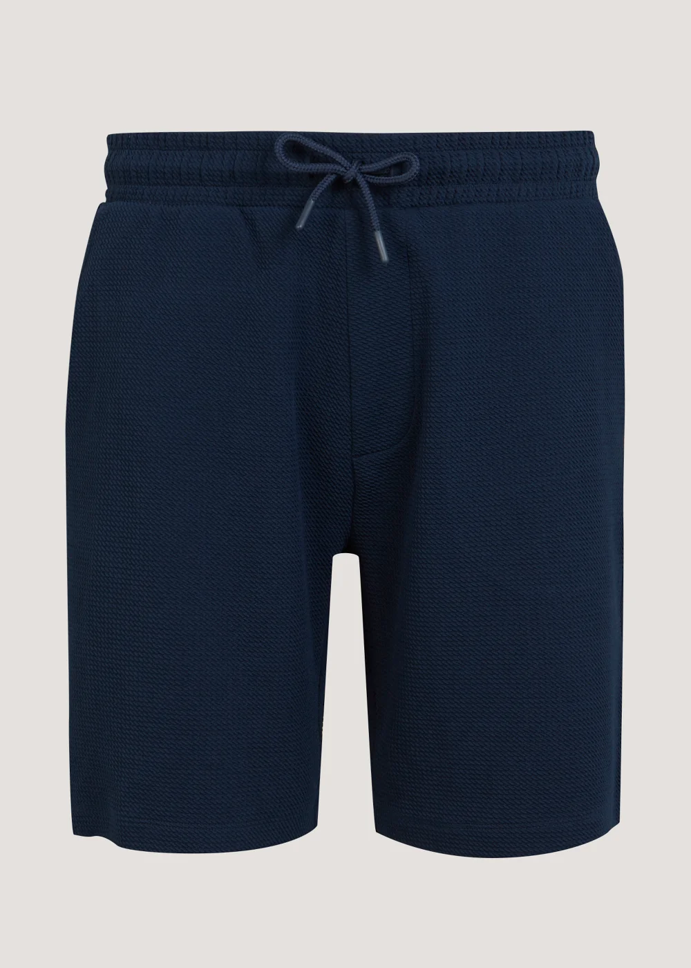 Navy Textured Co-Ord Shorts - XS Image 5