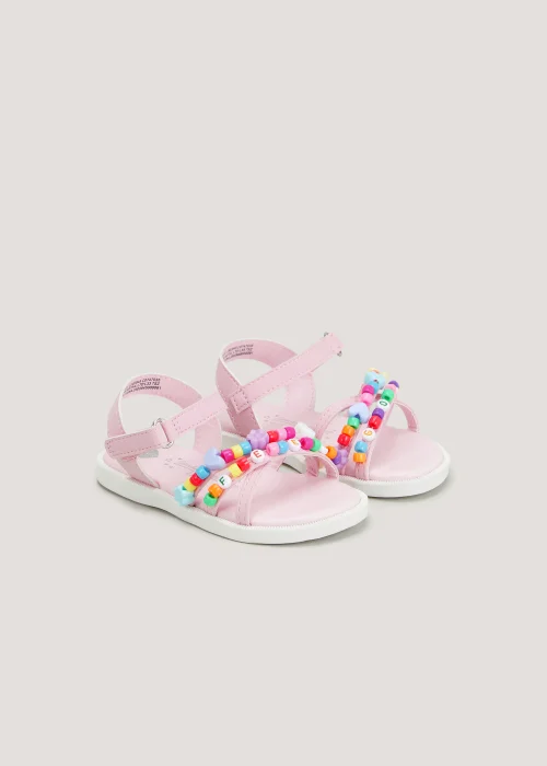 Girls Multicoloured Beaded Sandals (Younger 4-12) - Size 4 Infants Image 1