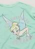 Kids Aqua Disney Tinkerbell Topknot Slogan Nightie (2-9yrs) - Age 2 - 3 Years Image 2